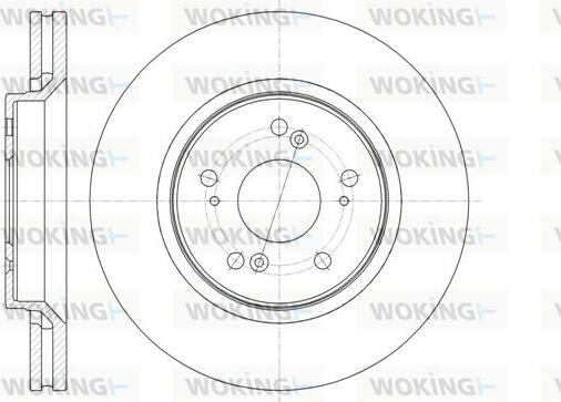 Woking D61358.10 - Гальмівний диск autozip.com.ua