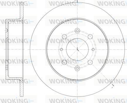 Woking D61352.00 - Гальмівний диск autozip.com.ua