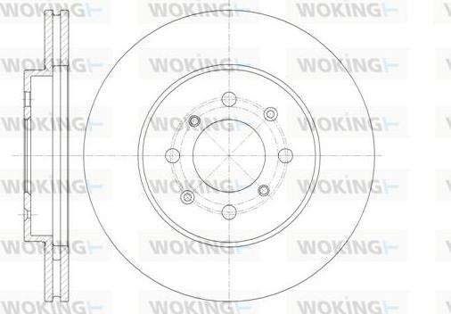 Woking D61357.10 - Гальмівний диск autozip.com.ua