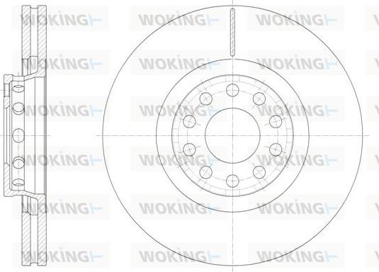 Woking D61362.10 - Гальмівний диск autozip.com.ua