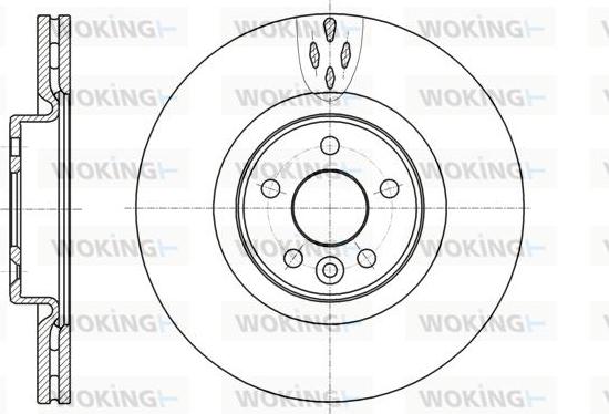 Woking D61304.10 - Гальмівний диск autozip.com.ua