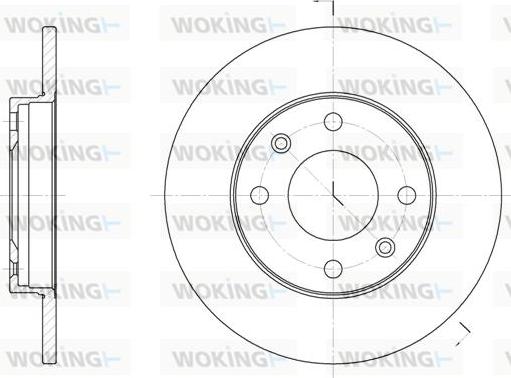 Woking D6130.00 - Гальмівний диск autozip.com.ua