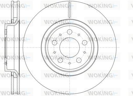 Woking D61303.10 - Гальмівний диск autozip.com.ua