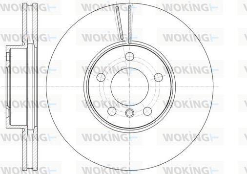 Woking D61307.10 - Гальмівний диск autozip.com.ua