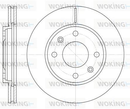 Woking D6131.10 - Гальмівний диск autozip.com.ua