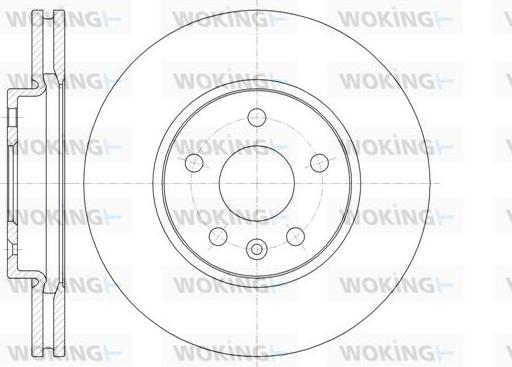 Woking D61313.10 - Гальмівний диск autozip.com.ua