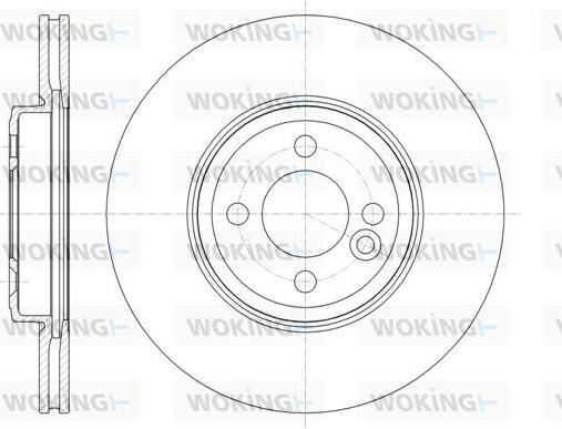 Woking D61334.10 - Гальмівний диск autozip.com.ua