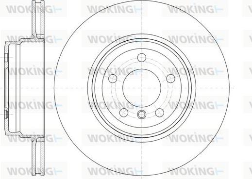 Woking D61337.10 - Гальмівний диск autozip.com.ua