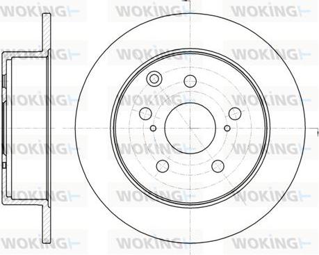 Woking D61324.00 - Гальмівний диск autozip.com.ua