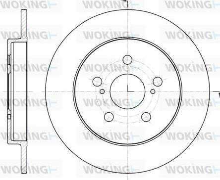 Woking D61326.00 - Гальмівний диск autozip.com.ua