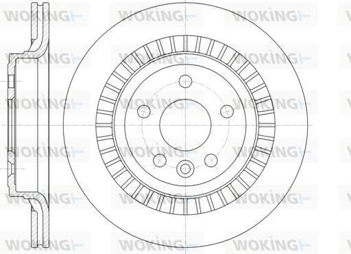 Woking D61320.10 - Гальмівний диск autozip.com.ua