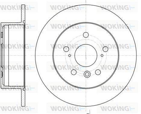 Woking D61327.00 - Гальмівний диск autozip.com.ua