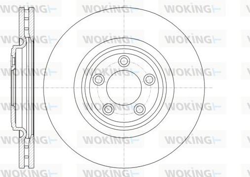 Woking D61374.10 - Гальмівний диск autozip.com.ua