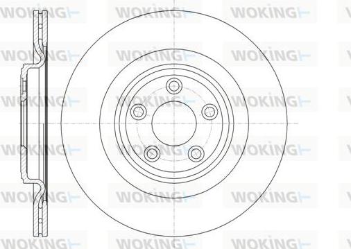 Woking D61375.10 - Гальмівний диск autozip.com.ua