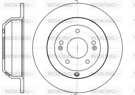 Woking D61373.00 - Гальмівний диск autozip.com.ua