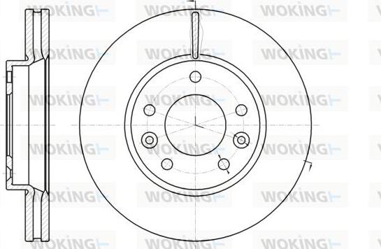 Woking D61294.10 - Гальмівний диск autozip.com.ua