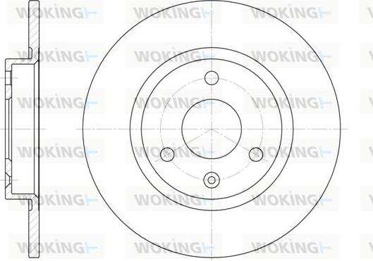 Woking D6129.00 - Гальмівний диск autozip.com.ua