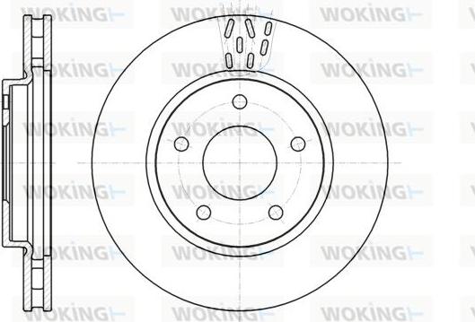 Woking D61291.10 - Гальмівний диск autozip.com.ua