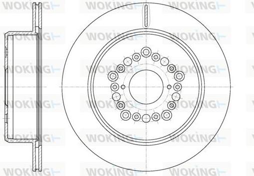 Woking D61254.10 - Гальмівний диск autozip.com.ua