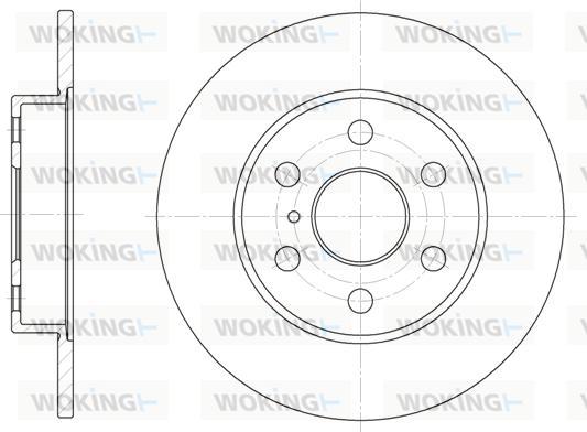 Woking D61258.00 - Гальмівний диск autozip.com.ua