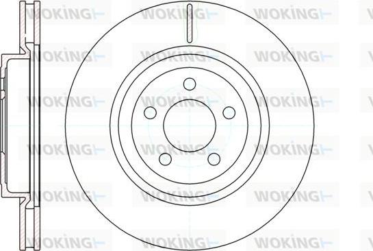 Woking D61269.10 - Гальмівний диск autozip.com.ua