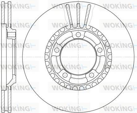 Woking D61260.10 - Гальмівний диск autozip.com.ua