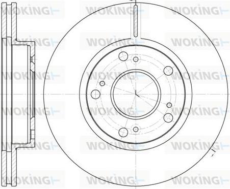 Woking D61263.10 - Гальмівний диск autozip.com.ua