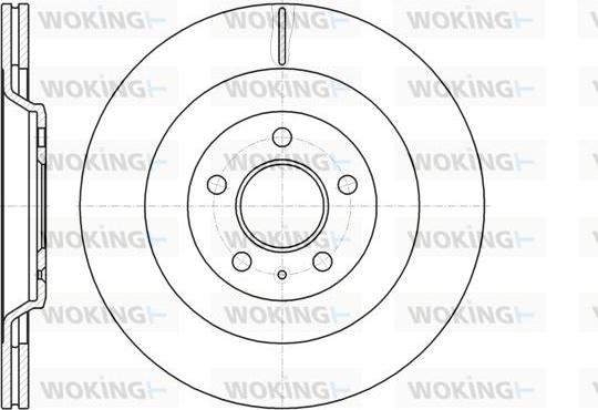 Woking D61267.10 - Гальмівний диск autozip.com.ua