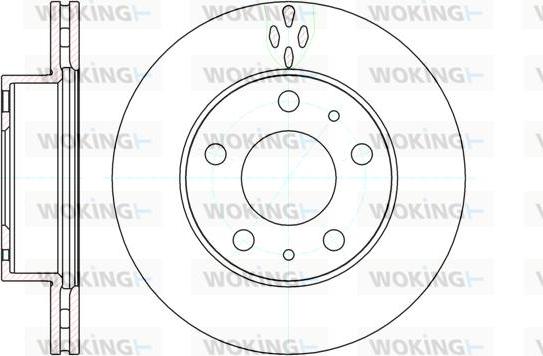 Woking D61204.10 - Гальмівний диск autozip.com.ua