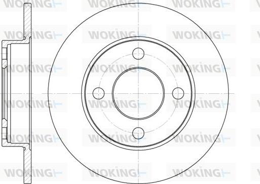 Woking D6120.00 - Гальмівний диск autozip.com.ua