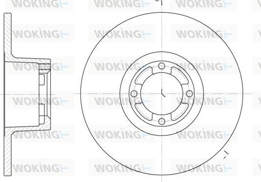 Woking D61219.00 - Гальмівний диск autozip.com.ua