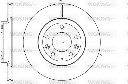 Woking D61215.10 - Гальмівний диск autozip.com.ua