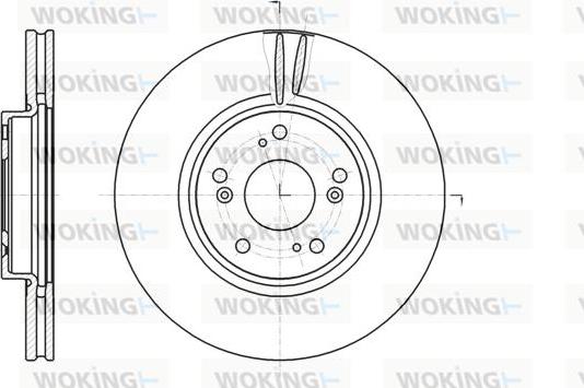 Woking D61218.10 - Гальмівний диск autozip.com.ua