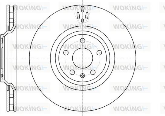 Woking D61213.10 - Гальмівний диск autozip.com.ua