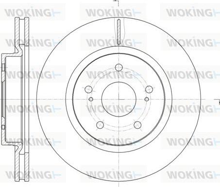 Woking D61212.10 - Гальмівний диск autozip.com.ua