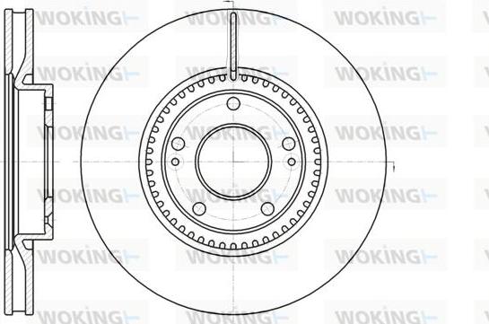 Woking D61217.10 - Гальмівний диск autozip.com.ua