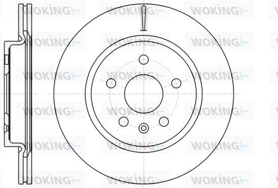 Woking D61284.10 - Гальмівний диск autozip.com.ua