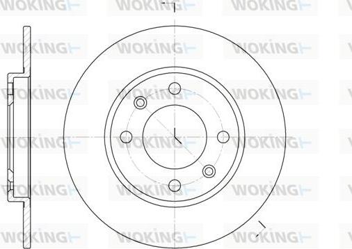 Woking D6128.00 - Гальмівний диск autozip.com.ua