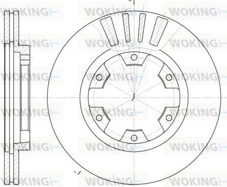 Woking D61239.10 - Гальмівний диск autozip.com.ua