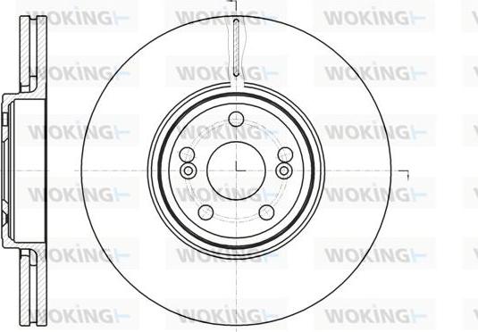 Woking D61234.10 - Гальмівний диск autozip.com.ua