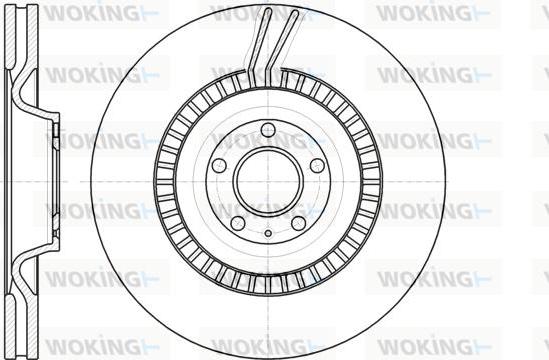 Woking D61238.10 - Гальмівний диск autozip.com.ua