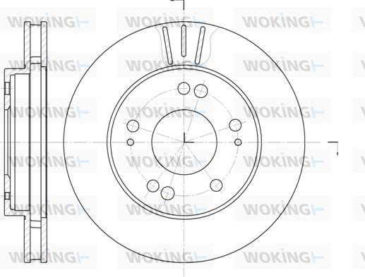 Woking D61220.10 - Гальмівний диск autozip.com.ua