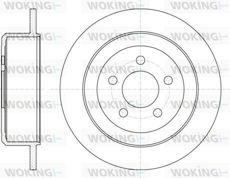 Woking D61271.00 - Гальмівний диск autozip.com.ua