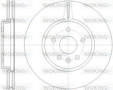 Woking D61794.10 - Гальмівний диск autozip.com.ua