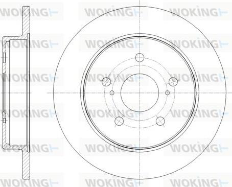 Woking D61795.00 - Гальмівний диск autozip.com.ua