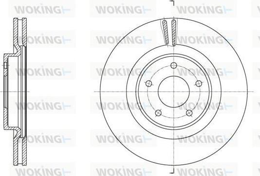 Woking D61790.10 - Гальмівний диск autozip.com.ua