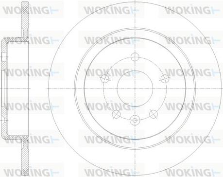 Woking D61791.00 - Гальмівний диск autozip.com.ua