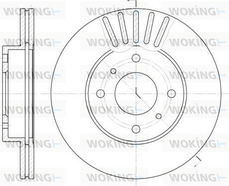 Woking D6179.10 - Гальмівний диск autozip.com.ua