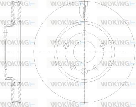 Woking D61793.10 - Гальмівний диск autozip.com.ua