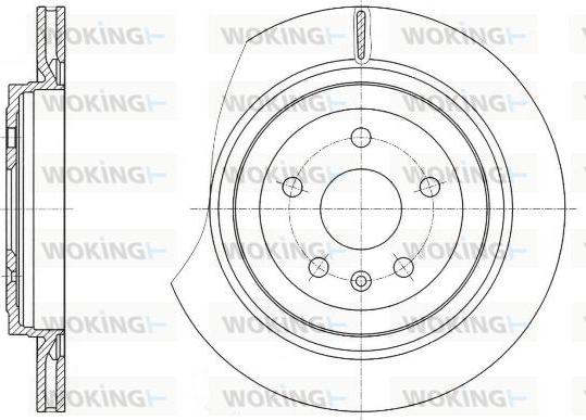 Woking D61749.10 - Гальмівний диск autozip.com.ua